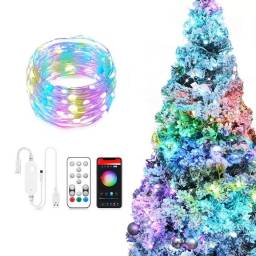 LUCES LED NAVIDAD RGB TUYA SMART WIFI AUDIORITMICAS 10M