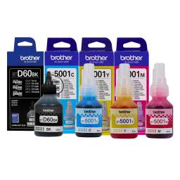 PACK TINTAS BROTHER ORIGINAL BT5001 Y D60 T500 T300
