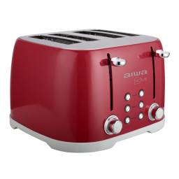 Tostadora Aiwa Aw-td5728-r 1600w 7 Niveles 4 Panes