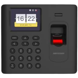 Hikvision DS-K1A802AMF - Sistema de reloj registrador - tarjetas de proximidad, huella dactilar - 3000 empleados - Ether