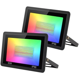 FOCOS LED 50W RGBCW INTELIGENTE AUDIORITMICO AUDIOVISUAL X2