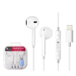MANOS LIBRES STEREO LIGHTNING (TIPO IPHONE) UNIVERSAL - ROCA TO GO