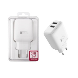 CARGADOR USB 12W / 2.4A 2X USB-A (SIN CABLE) - ROCA TO GO