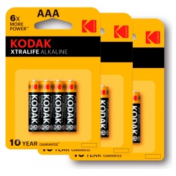 PILA AAA KODAK XTRALIFE ALKALINA - PACK DE 12