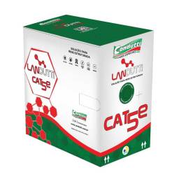 CABLE UTP EXTERIOR LANDUTTI BOBINA 305M - LAND-305/5B - CAT5E - 100% COBRE - NEGRO