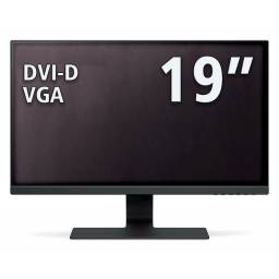 MONITOR 19" RECERT. [GRADO A+] - DVI-D / VGA - NEGRO