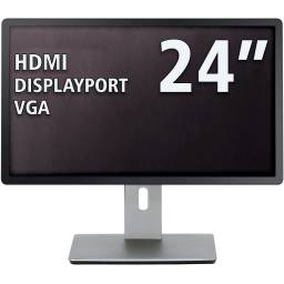 MONITOR 24" RECERT. [GRADO A+] - HDMI / DP / VGA - NEGRO
