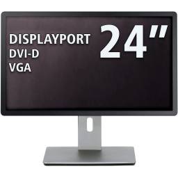 MONITOR 24" RECERT. [GRADO A+] - DP / DVI-D / VGA - NEGRO
