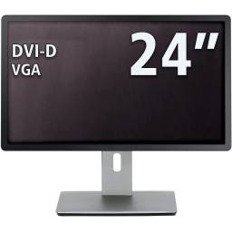 MONITOR 24" RECERT. [GRADO A+] - DVI-D / VGA - NEGRO