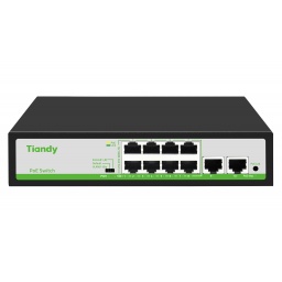 SWITCH ETHERNET TIANDY 10 PORTS (8 POE) - TC-P3S010
