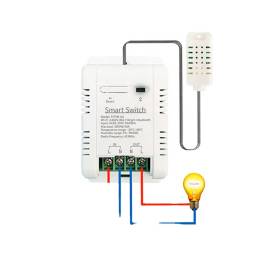 SENSOR HUMEDAD Y TEMPERATURA WIFI CON SONDA Y SWITCH TUYA SMART