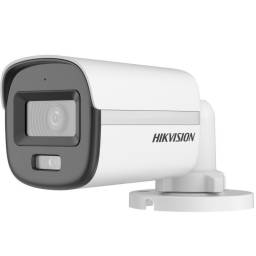 CAMARA HIKVISION 2MP BULLET COLORVU SMART HYBRID LIGHT C/AUDIO -EXTERI- METAL+PL - DS-2CE10DF0T-LFS