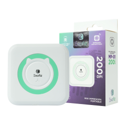Mini Impresora Portátil MP-01 BlancoVerde Exofiz