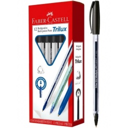 BOLIGRAFO LAPICERA NEGRO TRILUX FABER-CASTELL