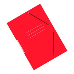 CARPETA OFICIO ROJA CON ELASTICO 26.5CM X 36.5CM
