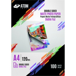 PAPEL FOTO A4 120GR MATTE DOBLE FAZ x 100 HOJAS
