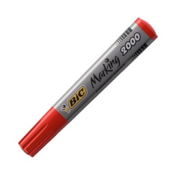 MARCADOR PERMANENTE ROJO BIC