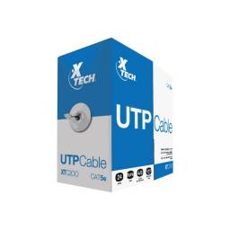Xtech - Cable al por mayor - RJ-45 (M) a RJ-45 (M) - 305 m - UTP - CAT 5e - gris