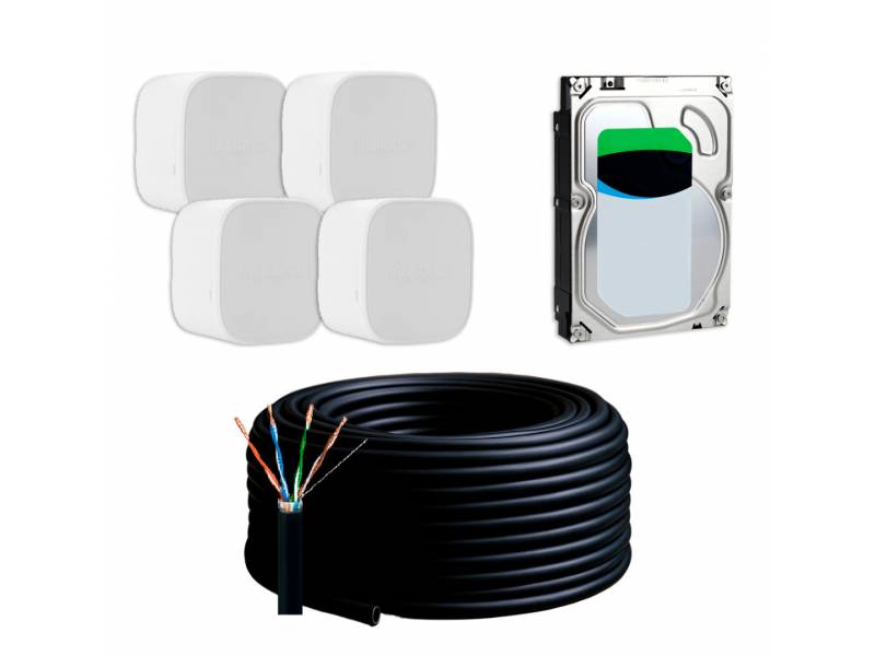 COMPLEMENTO KIT TIANDY - DISCO 500GB + CABLE 75M + CAJA CONEXIONES